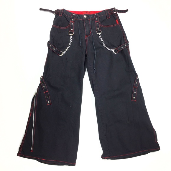 Tripp Nyc Vtg Wide Leg Parachute Goth 